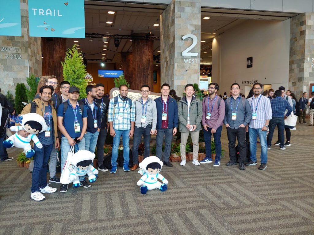 A group of diverse of Groundswell developers at Salesforce Trailhead DX 