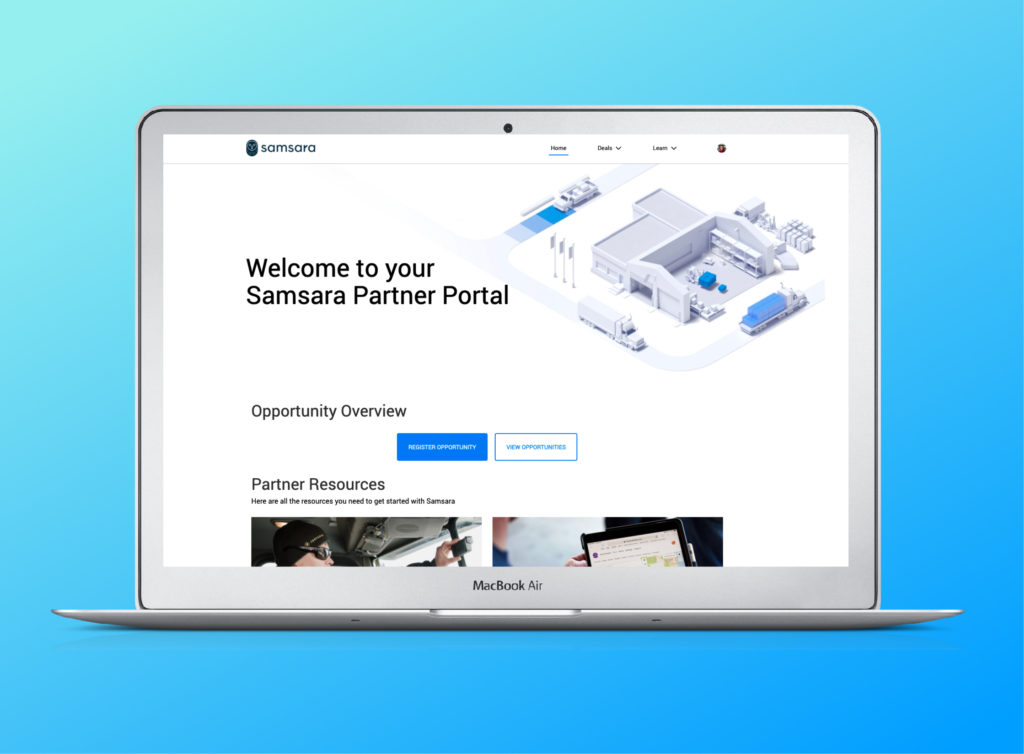 Samsara's partner portal was built with Salesforce Experience Cloud and offer and one stop location for updated information, knowledge articles, and documentation to make an easy onboarding experience for partners. 