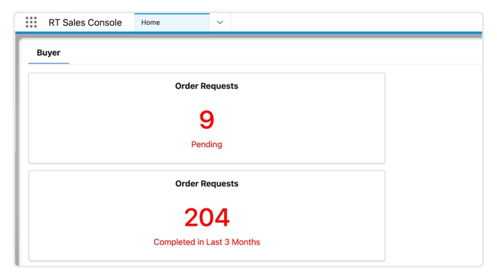 Ryerson Steel - ERP Order Requests Dashboard