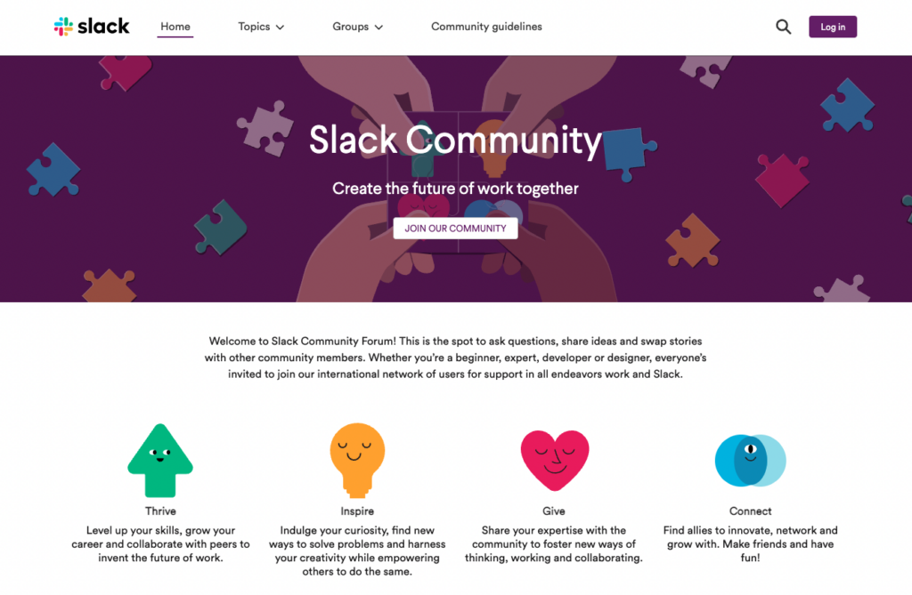 Slack Community Forum Platform