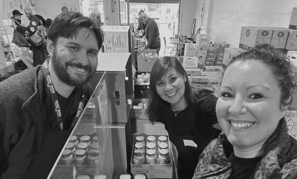 Serving at FoodBank